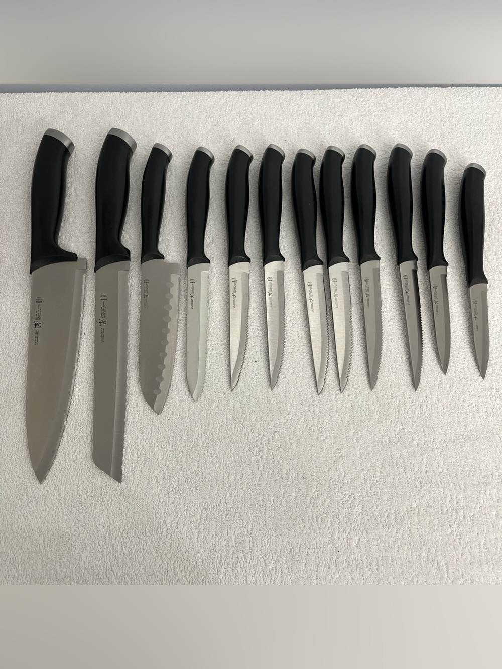 Henckels International SilverCap Black 12 Knifes Stainless Steel